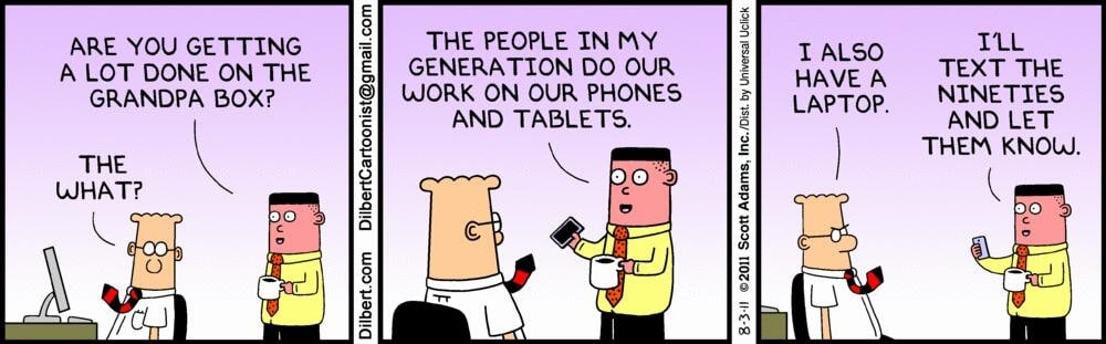 dilbert-evolution-of-tech-phones