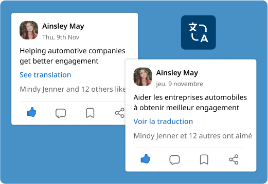 Use Multilingual employee communication platforms to send internal communications to employees in their preferred language.