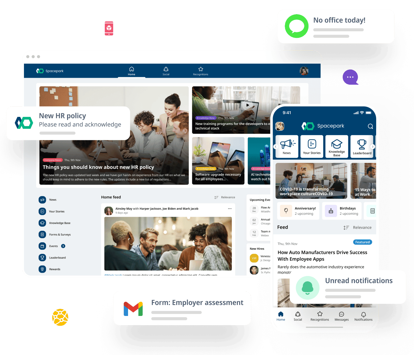 HubEngage Employee Intranet Platform HubEngage employee intranet software is interactive and designed to engage the modern workforce.