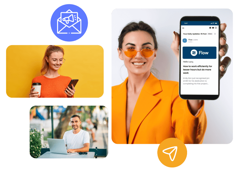 HubEngage Email Campaign Software for newsletters auto formats emails for all devices and clients like outlook, gmail and more