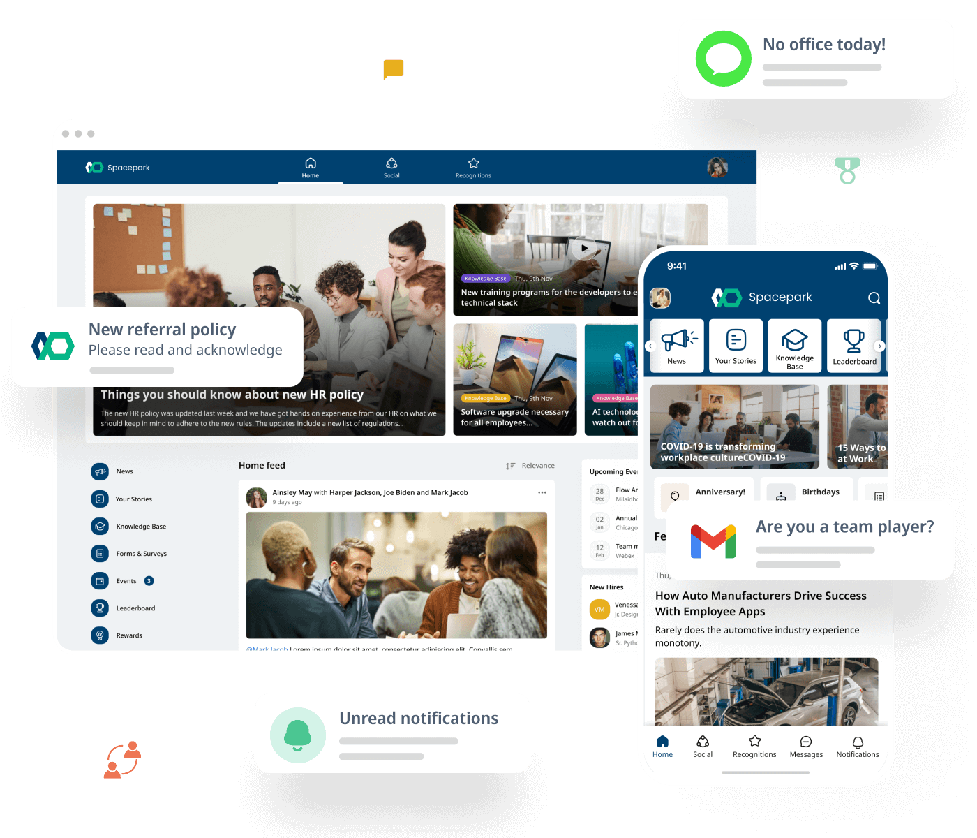 Employee Communication Platform Consolidate, automate and streamline internal communications with a multi-channel employee communication platform
