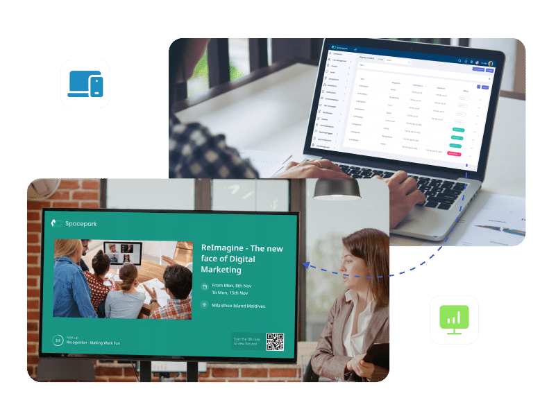 Cloud-hosted digital signage software Deploy TV displays for employee communication quickly with cloud-hosted digital signage software.