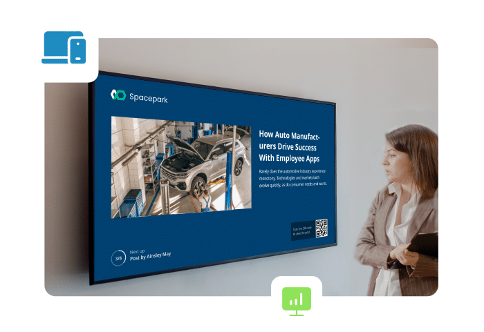 Download our guide on digital signage for employee communication to learn how you can use digital signage software to enhance internal communication.