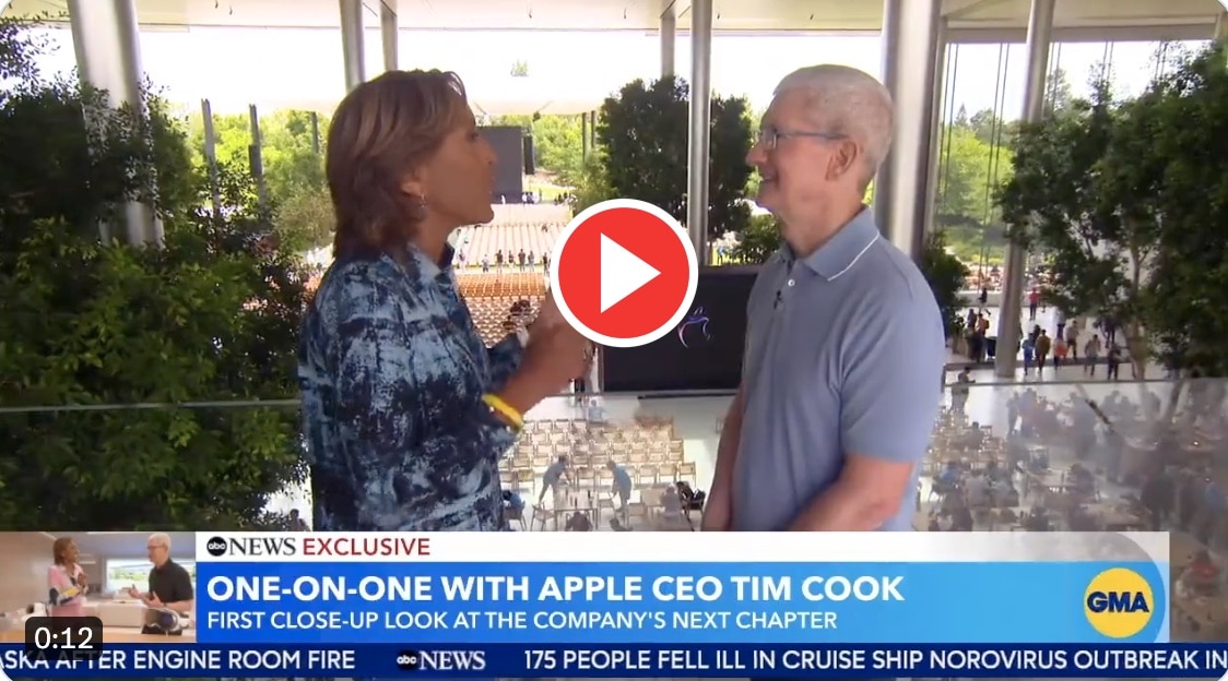 Apple Vision Pro GMA Interview with Tim Cook