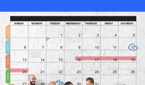 employee engagement calendar