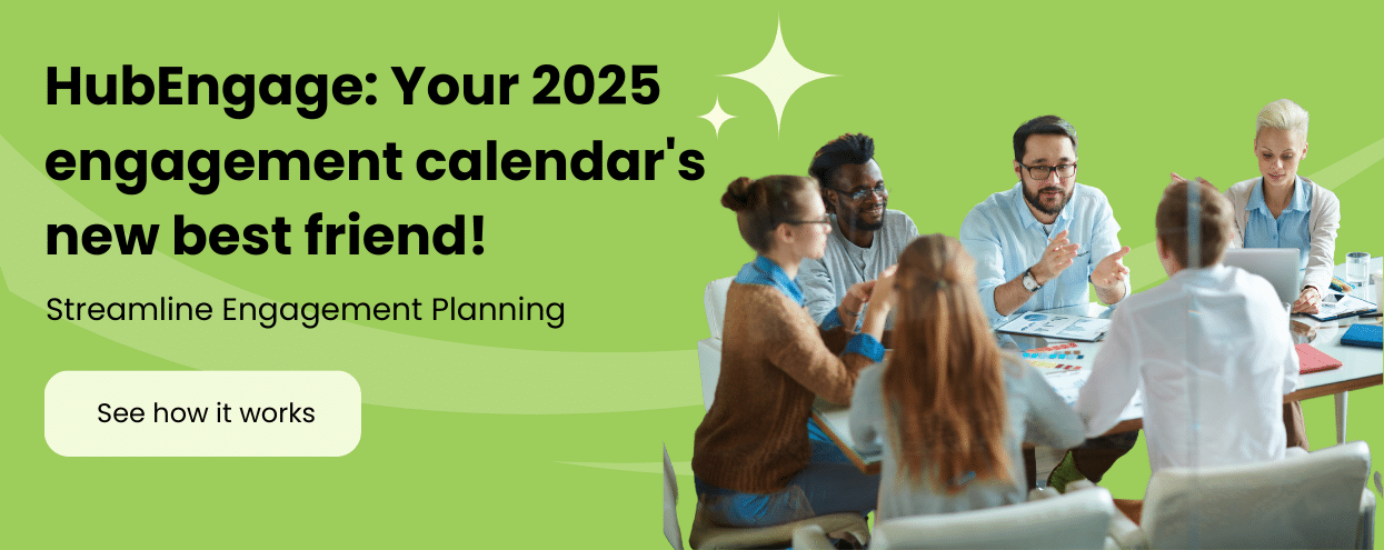 employee engagement calendar