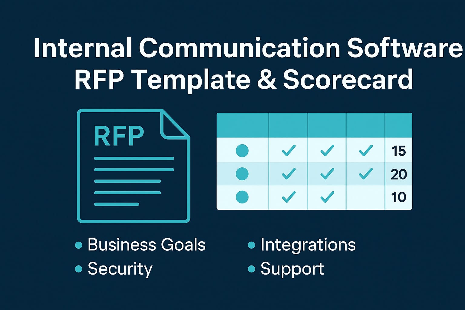 internal communication software RFP template, employee communication platform RFP