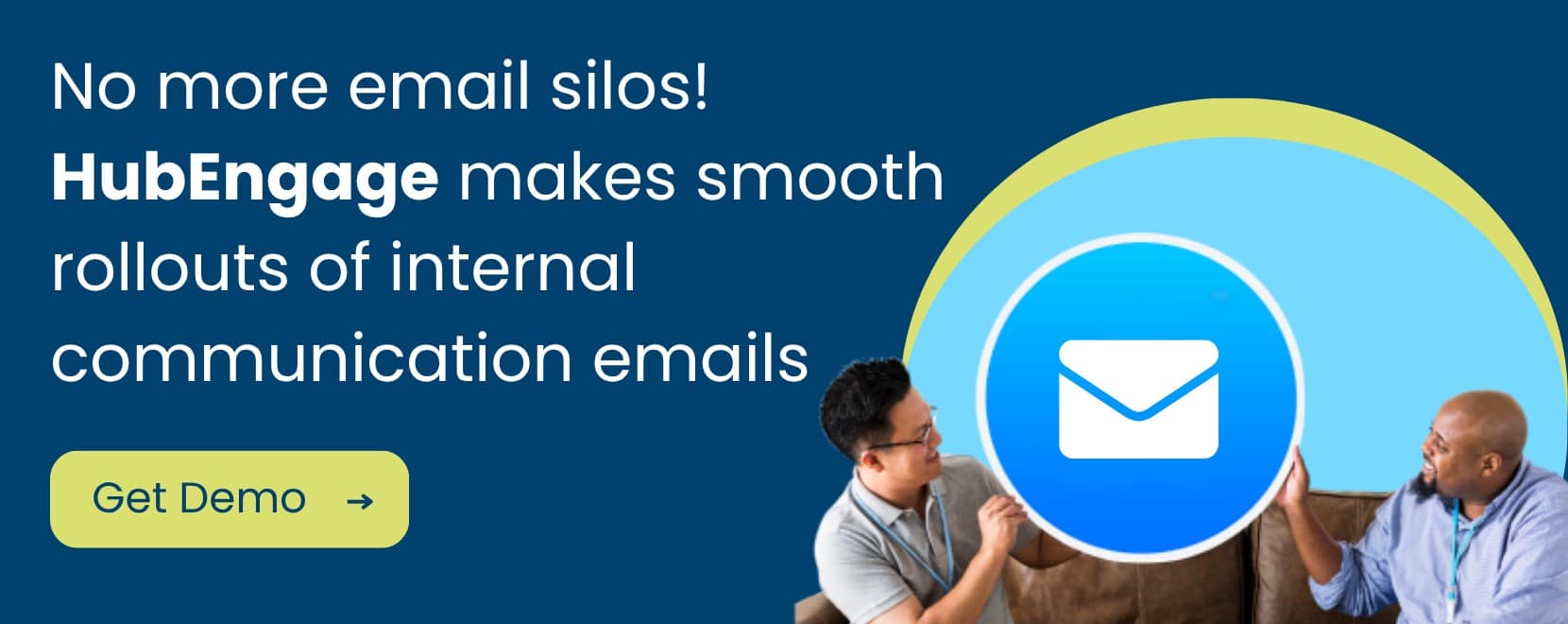 HubEngage internal communication email cta banner