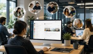 Internal Communication Email platform connecting remote teams and employees through seamless digital workplace collaboration.