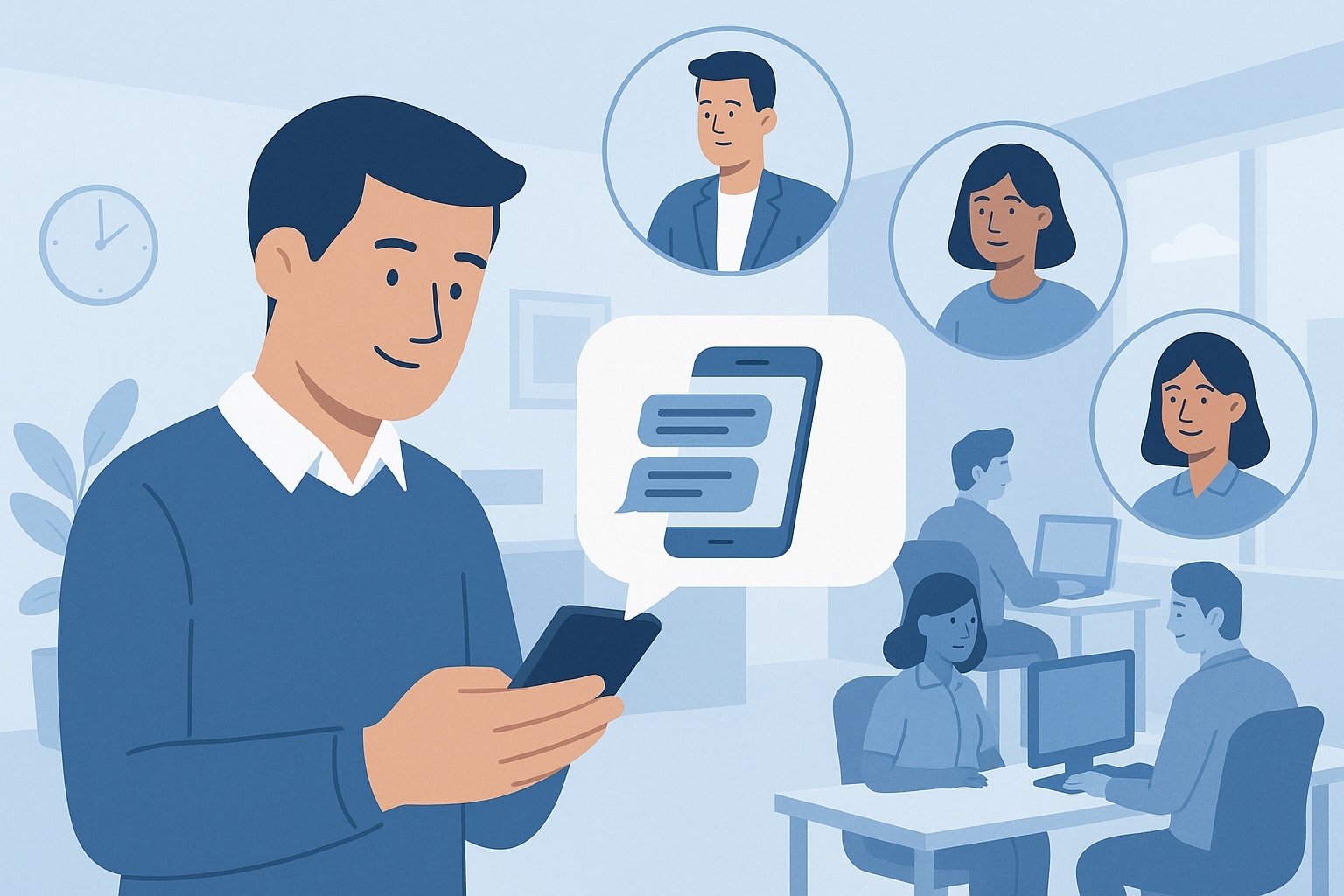 using text messages to communicate with employees, texting message, team text, text messaging communication, text staff work text, mass text employees, work-related text messages