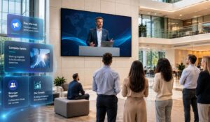 Using Digital Signage For Employee Communications To Enhance Employee Engagement