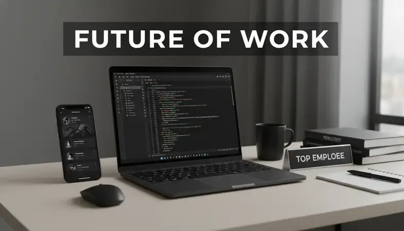 Modern employee portal interface showing dashboard with various workplace tools and notifications
