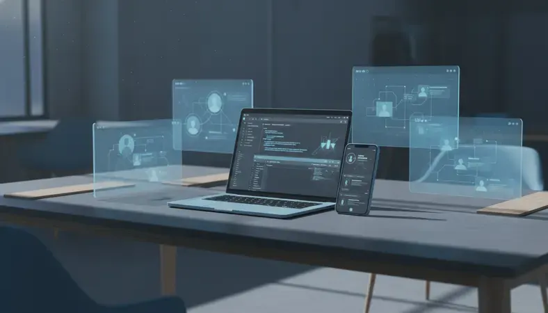 Visual representation of how collaboration tools and project management software work together in an organization