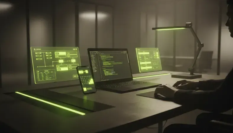 Manager working on employee schedule with digital tools and calendar interface