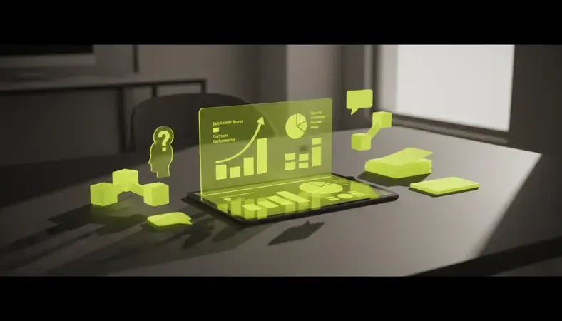 Dashboard displaying employee engagement metrics with charts showing satisfaction scores, turnover rates, and department comparisons