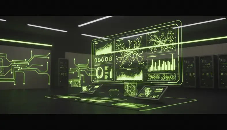 Data dashboard showing employee engagement metrics, retention rates, and training completion charts