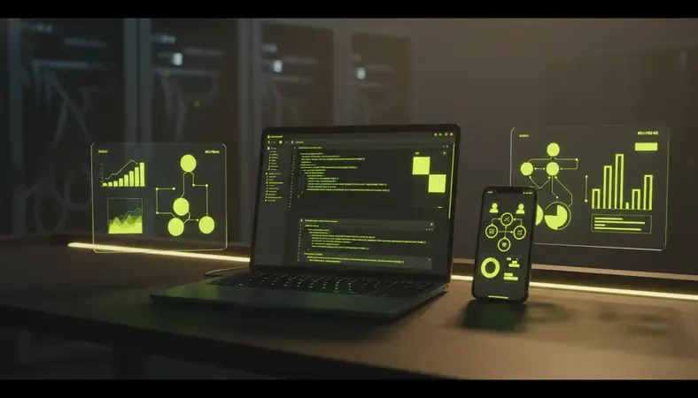 Side-by-side visual comparison of employee engagement platforms on mobile and desktop screens