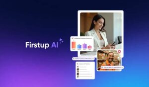 firstup cover image showing its features and screenshots.