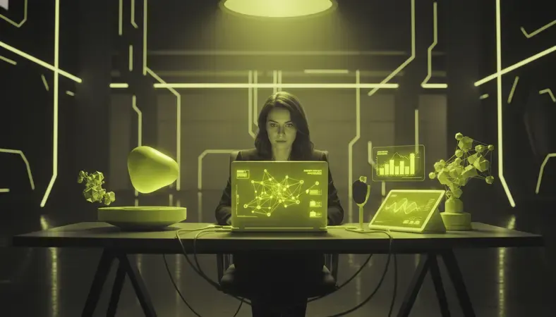 HR professional reviewing internal email newsletter open rate analytics on a laptop dashboard