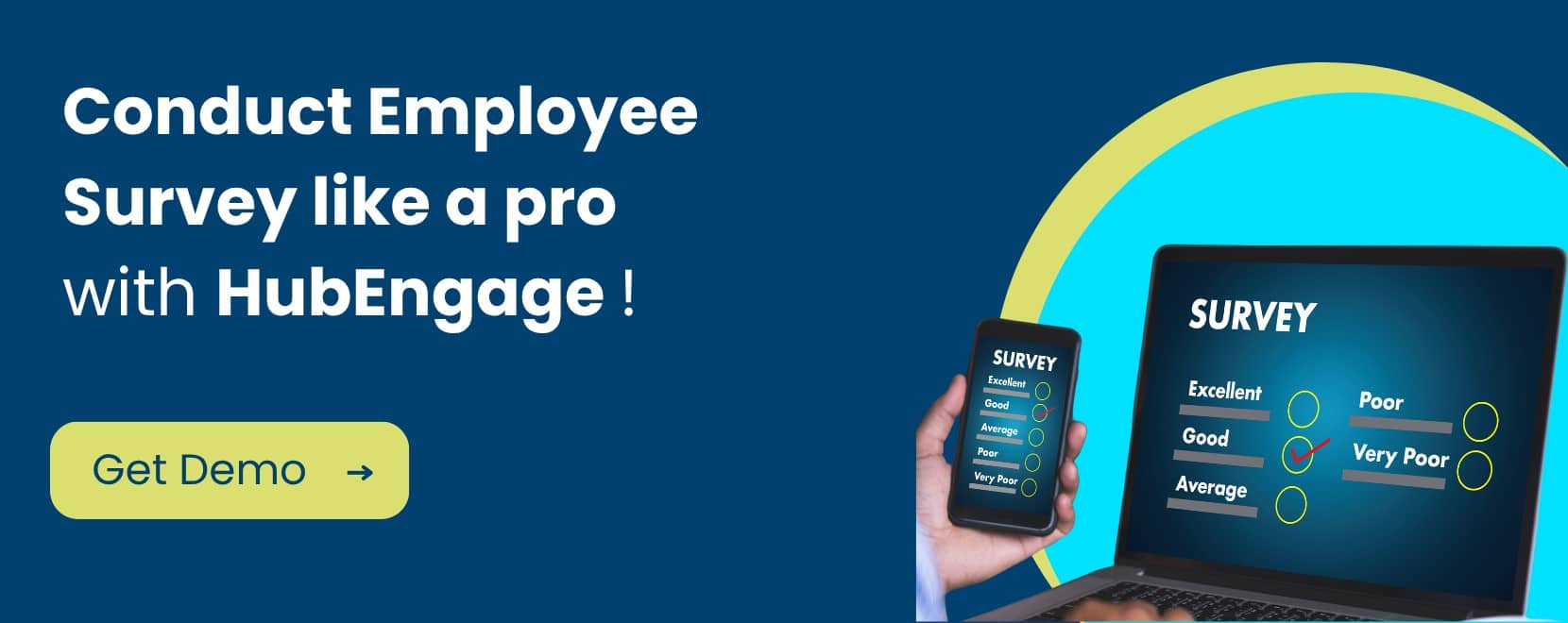 employee engagement survey conduced in digital devices