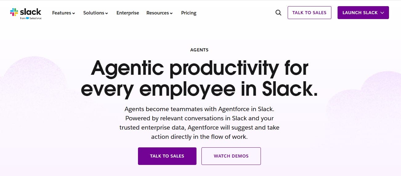 HR chatbots in Slack using AI agents to support employee productivity and workplace tasks.