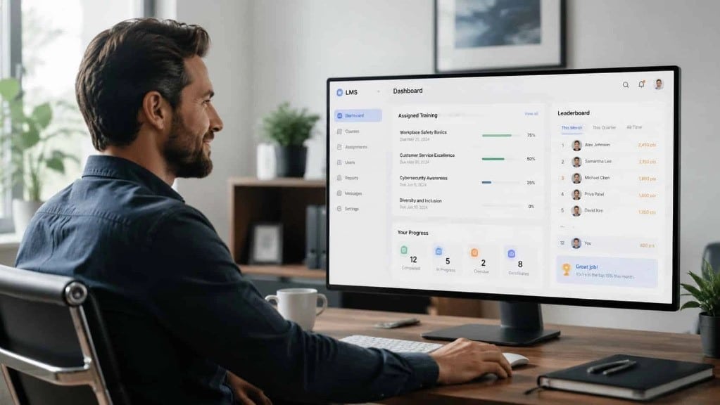 learning-management-system-features dashboard