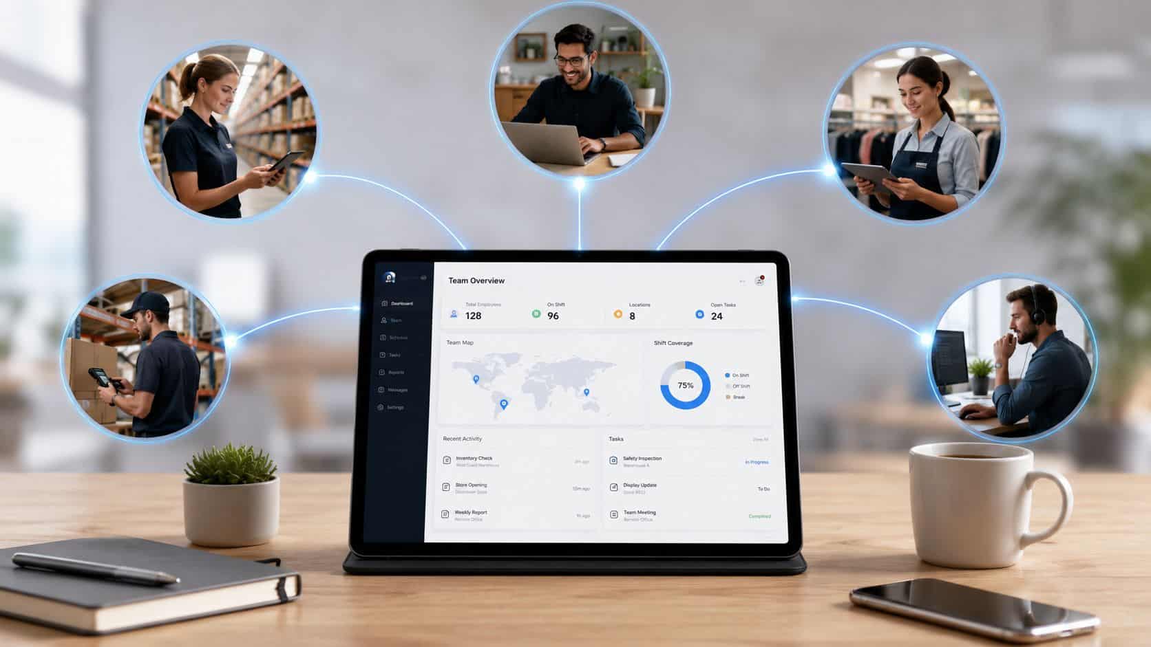 Distributed Team Management using unified employee experience.