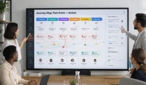 dashboard of an employee journey mapping software