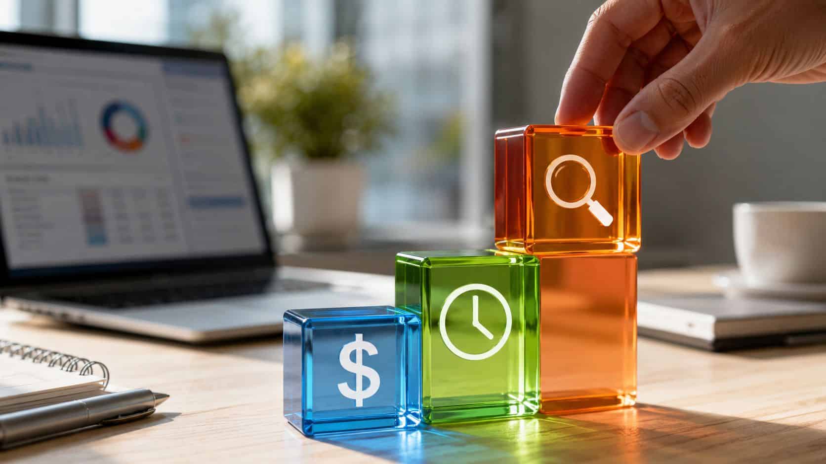 Coloured blocks indicating total cost of ownership blog feature image